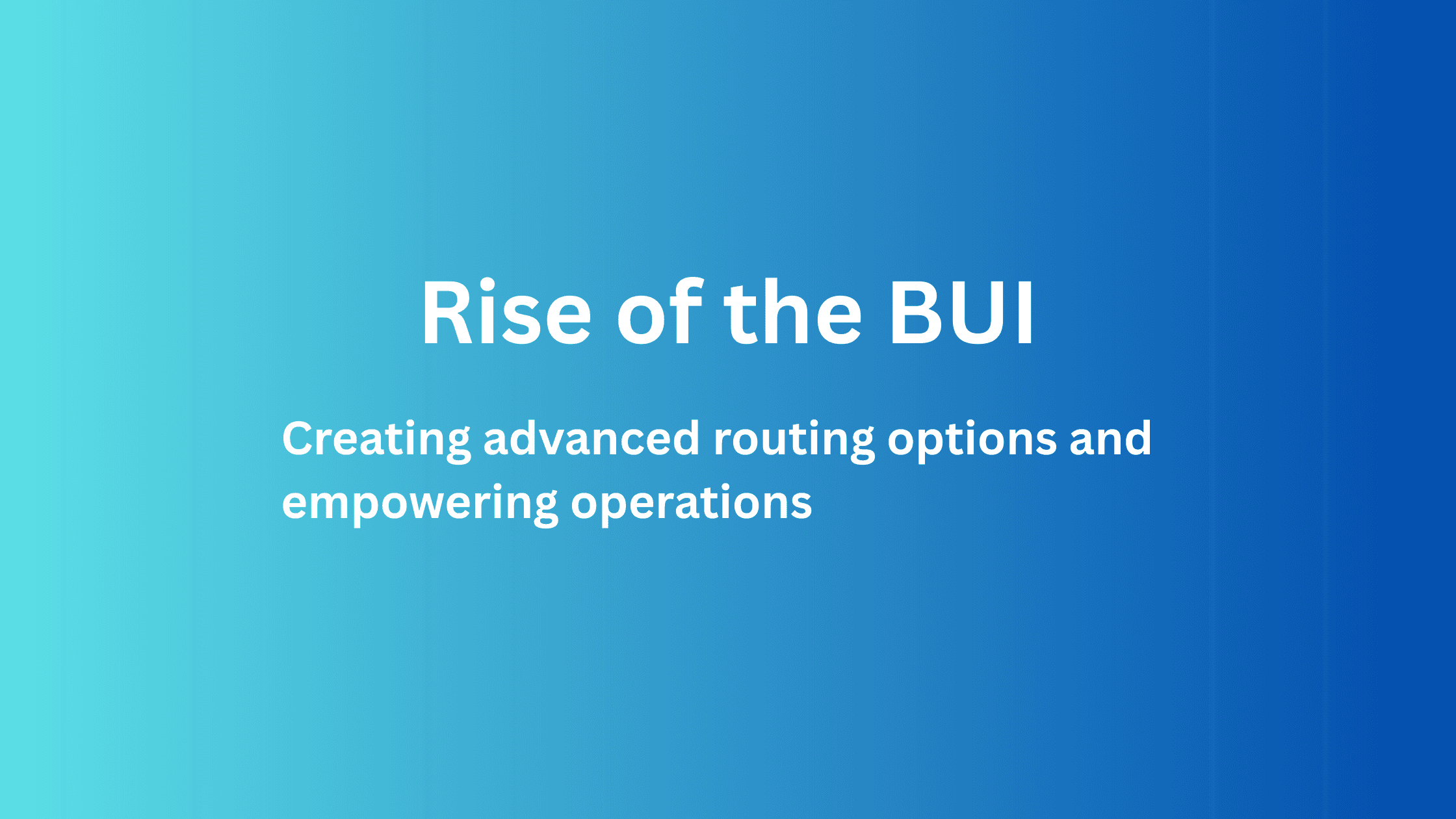 Amazon Connect: Rise of the business user interface (BUI)